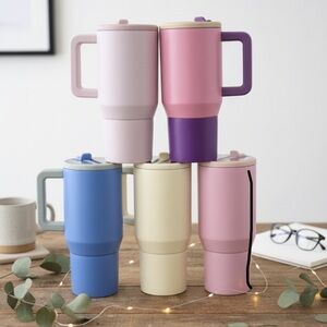 Colorful Insulated Travel Mugs for Kids and Adults